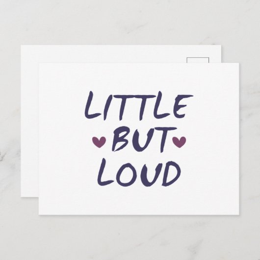 Klein aber laut postkarte (Vorne/Hinten)