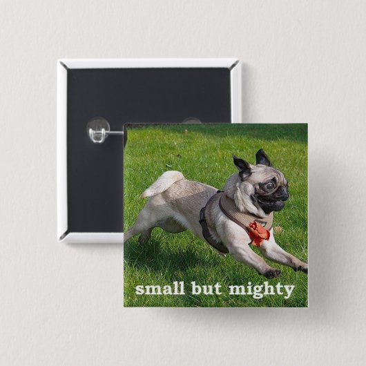 klein aber mächtig button (Vorne & Hinten)