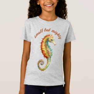 "Klein, aber mächtig", Tierdruck, Kinder T-Shirt