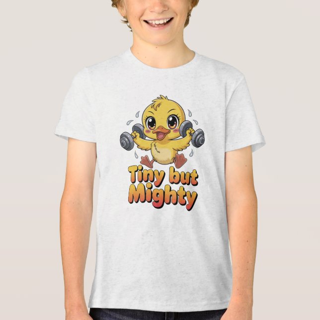 KLEIN ABER MÄCHTIG Tri-Blend SHIRT (Vorderseite)