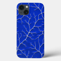 Klein Blue Baumzweig iPhone-Hülle