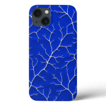 Klein Blue Baumzweig iPhone-Hülle