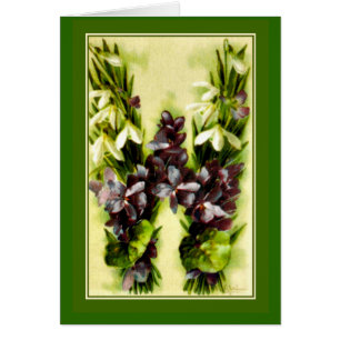 Klein Blumen-Alphabet-blauer violetter Buchstabe W