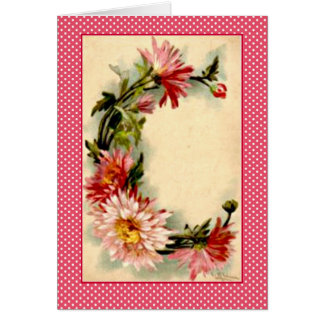Klein Blumen-Alphabet-Buchstabe D rosa