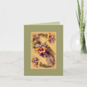 Klein Blumen-Alphabet S -- ANMERKUNGS-KARTE DKGR Karte (Vorderseite)