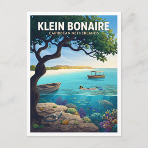 Klein Bonaire — No Name Beach Riff Kralendijk Postkarte