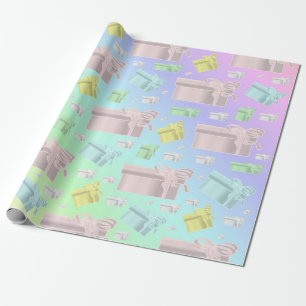 klein, Boxen, Pastellfarben, Geburtstag, Geschenke Geschenkpapier