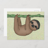 Klein Faultier Postkarte (Vorne/Hinten)