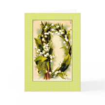 Klein Flower Alphabet Letter D Lily of Valley dots