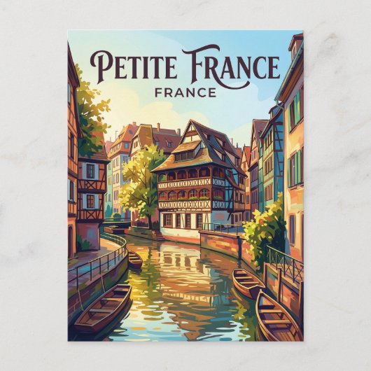 Klein Frankreich Frankreich Postkarte (Vorderseite)