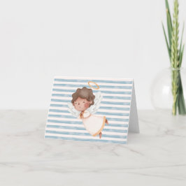 Klein, geklappt Dankeschön Karte mit Engel