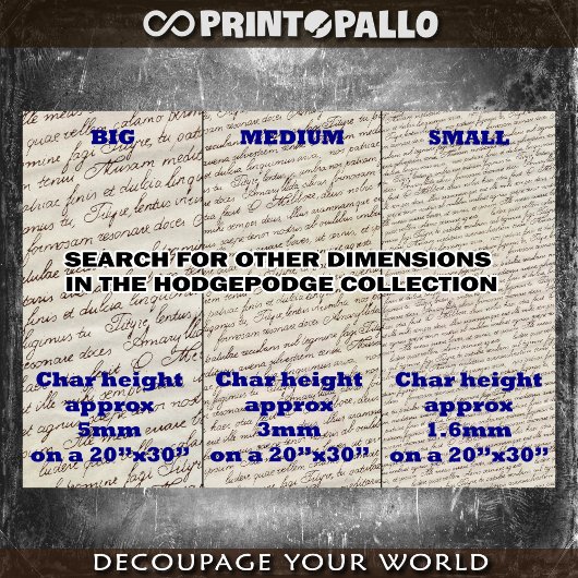 KLEIN - Kalligrafischer Hintergrund zum Schreiben Seidenpapier