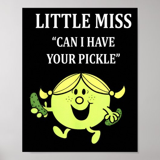 Klein, kann ich Ihr Pickle Pickle Lover Funny S Poster (Vorne)