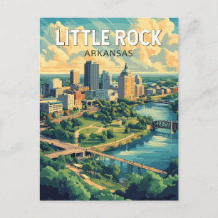 Klein Little Rock Arkansas Reise Kunst Vintage Postkarte