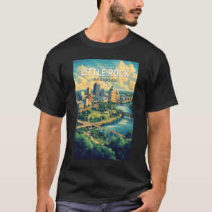 Klein Little Rock Arkansas Reise Kunst Vintage T-Shirt