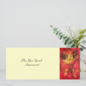 KLEIN MIT ROTEM RIBBON, Gelbcreme Ankündigung (Stehend Vorderseite)