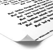 KLEIN ORPHANT ANNIE POEM POSTER (Ecke)