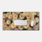 Klein rosa Chrysanthema Floral Schreibtischunterlage (Tastatur & Maus)