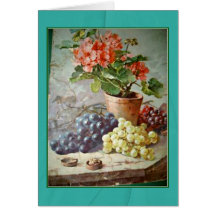 Klein rosa Pelargonie-lila Trauben