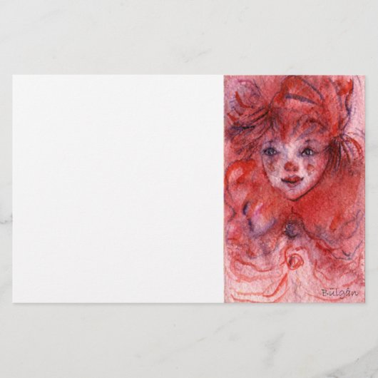 KLEIN ROT CLOWN BRIEFPAPIER (Vorderseite)