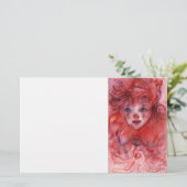 KLEIN ROT CLOWN BRIEFPAPIER (Stehend Vorderseite)