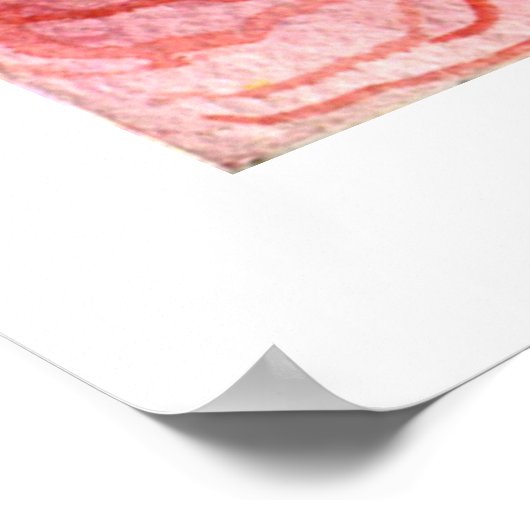 KLEIN ROT CLOWN POSTER (Ecke)