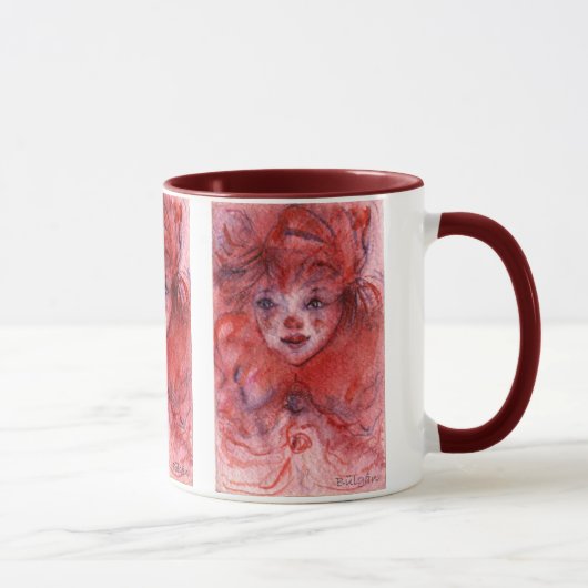 KLEIN ROT CLOWN TASSE (Rechts)