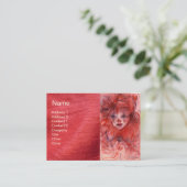 KLEIN ROT CLOWN VISITENKARTE (Stehend Vorderseite)