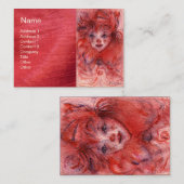 KLEIN ROT CLOWN VISITENKARTE (Vorne/Hinten)