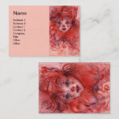 KLEIN ROT CLOWN VISITENKARTE (Vorne/Hinten)