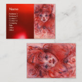 KLEIN ROT CLOWN VISITENKARTE (Vorne/Hinten)