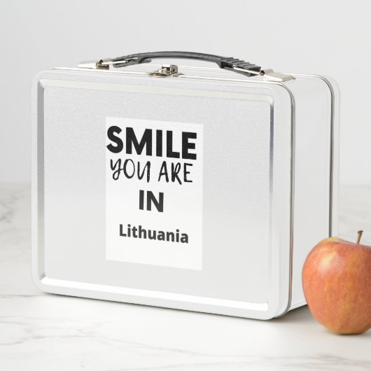 KLEIN SIND SIE IN Litauen Metall Brotdose (Beispiel)