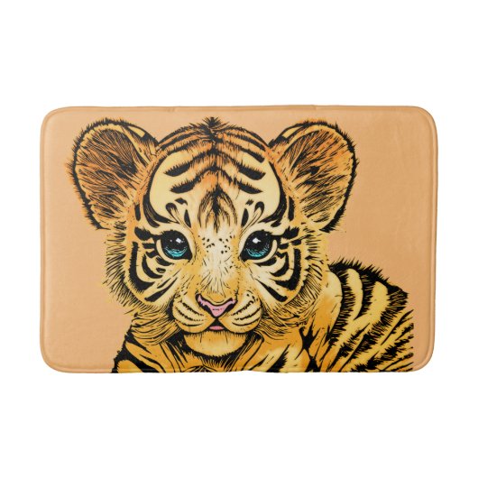 KLEIN TIGER BADEMATTE (Vorderseite)