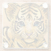KLEIN TIGER GLASUNTERSETZER (Rückseite)