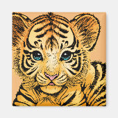 KLEIN TIGER MAGNET (Vorne)