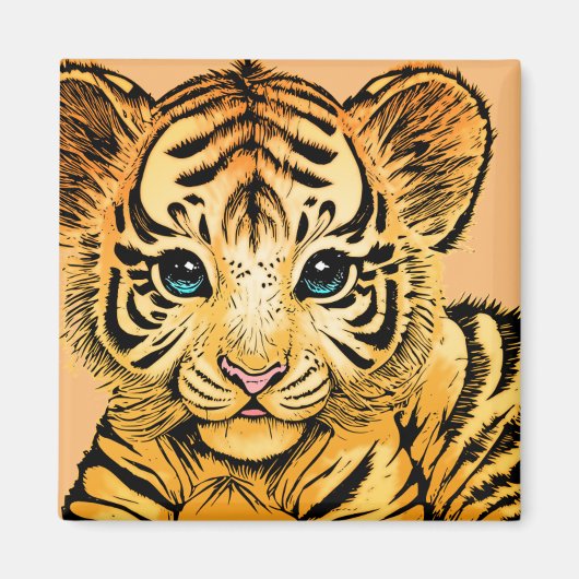 KLEIN TIGER MAGNET (Vorne)