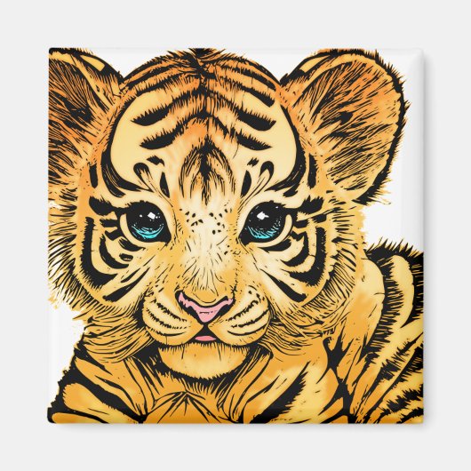 KLEIN TIGER MAGNET (Vorne)