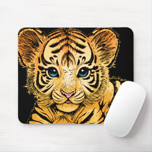 KLEIN TIGER MOUSEPAD (Mit Mouse)