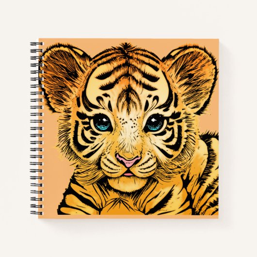 KLEIN TIGER NOTIZBLOCK (Vorderseite)