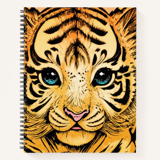 KLEIN TIGER NOTIZBLOCK (Vorderseite)