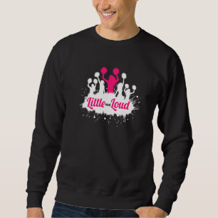 Klein und laut jubelnd Cheerleader Mädchen Akrobat Sweatshirt