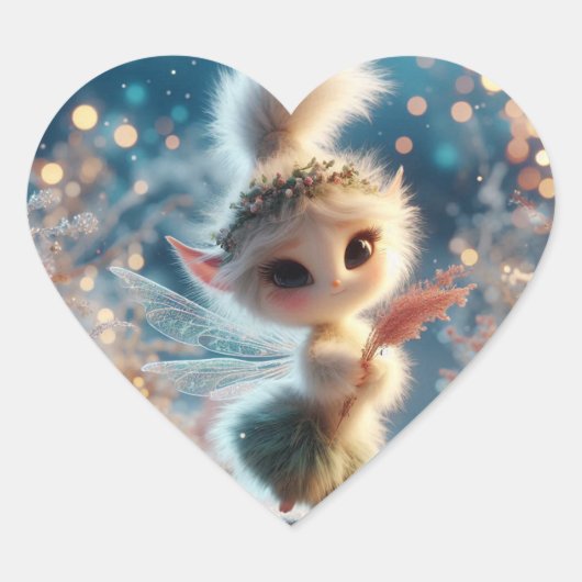 Klein und süß Herz-Aufkleber (Vorderseite)