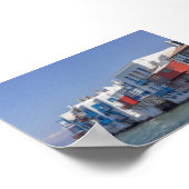 Klein Venedig in Mykonos Poster (Ecke)