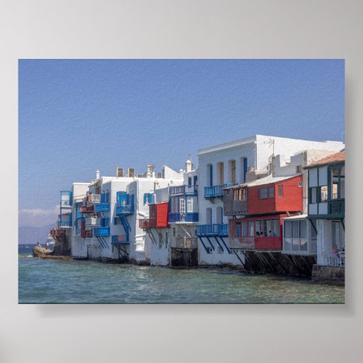 Klein Venedig in Mykonos Poster (Vorne)