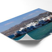 Klein Venedig in Mykonos Poster (Ecke)