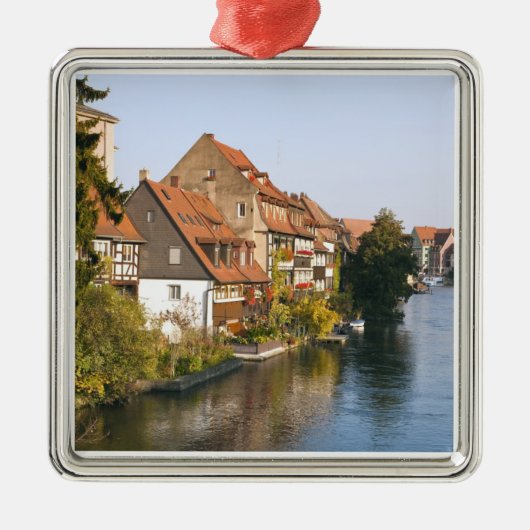 Klein Venedig und Regnitz Silbernes Ornament (Vorne)