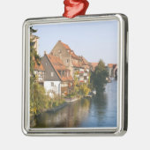 Klein Venedig und Regnitz Silbernes Ornament (Links)