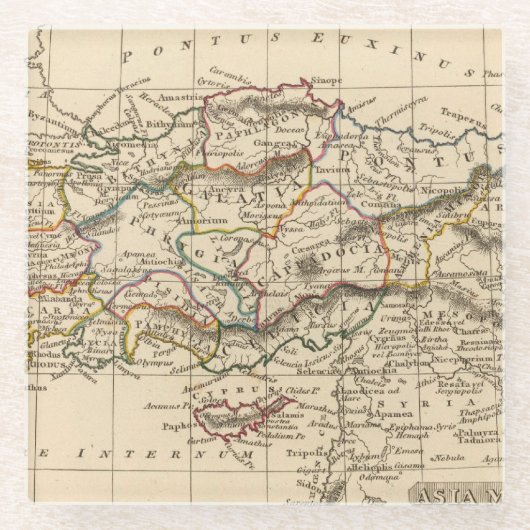 Kleinasien Glasuntersetzer (Vorderseite)