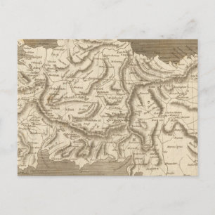 Kleinasien-Karte von Arrowsmith Postkarte