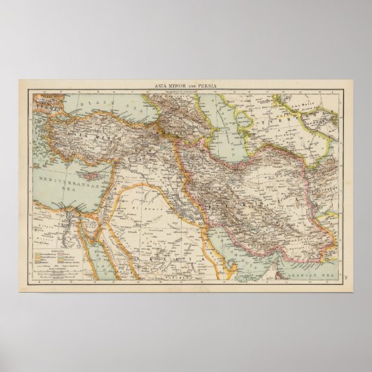 Kleinasien, Persien Poster (Vorne)